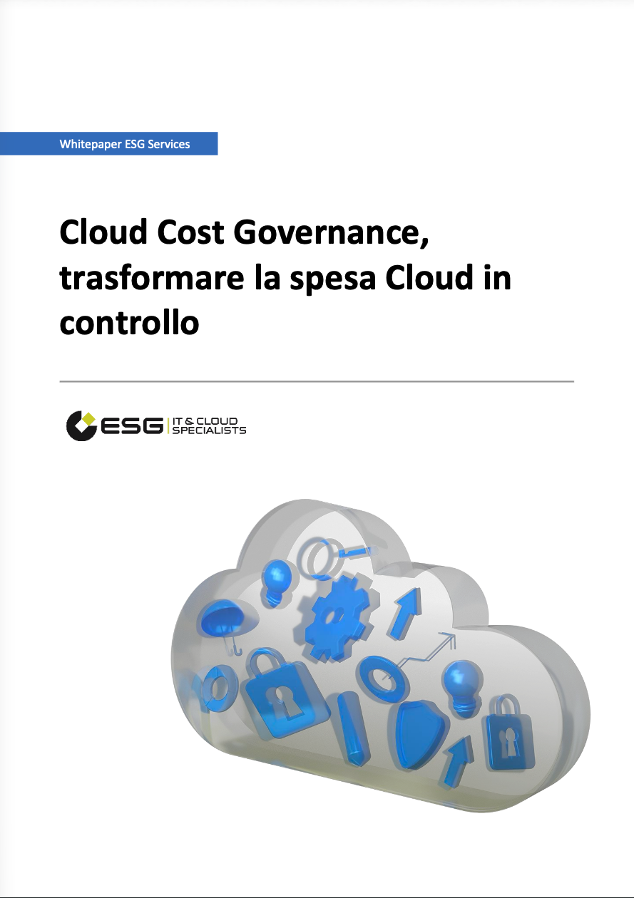 ESG Services - Cloud Cost Governance, trasformare la spesa Cloud in controllo